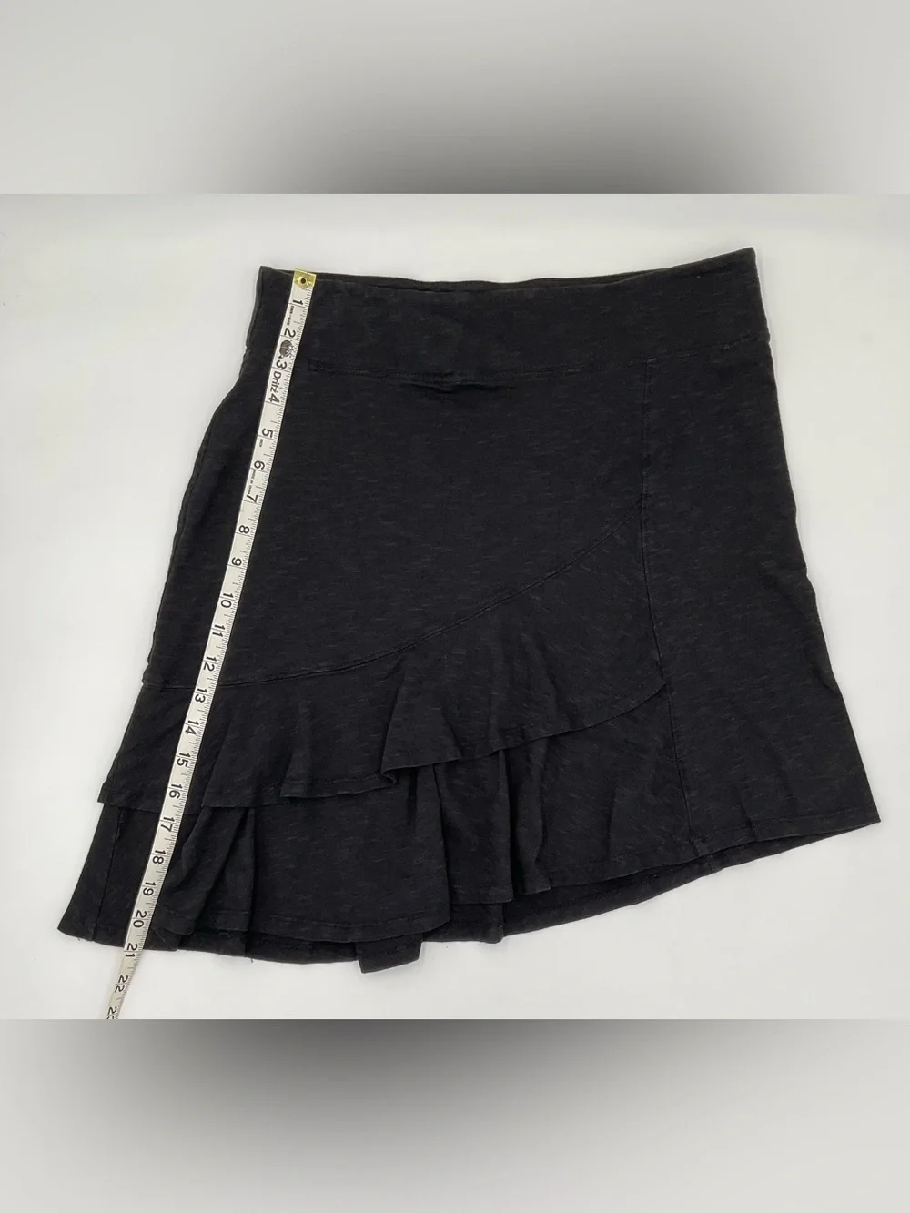 Horny Toad ‘Samba’ Scallop Asymmetrical Hem Double Layer Pull-On Skirt Size S - Picture 5 of 8